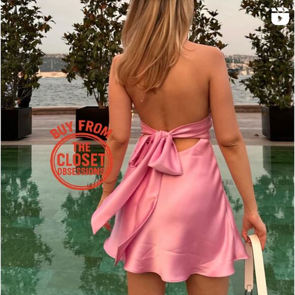 ZARA BLOGGER FAVE!!! V-Neckline Short Dress NWT - Picture 14 of 16